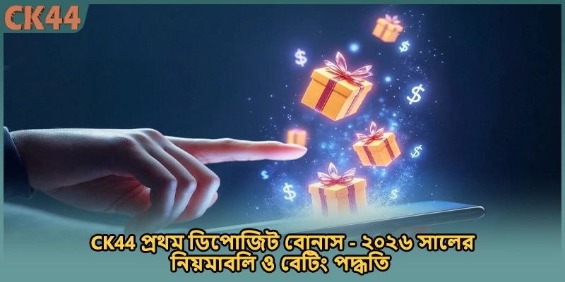 CK44 প্রথম ডিপোজিট বোনাস - ২০২৬ সালের নিয়মাবলি ও বেটিং পদ্ধতি